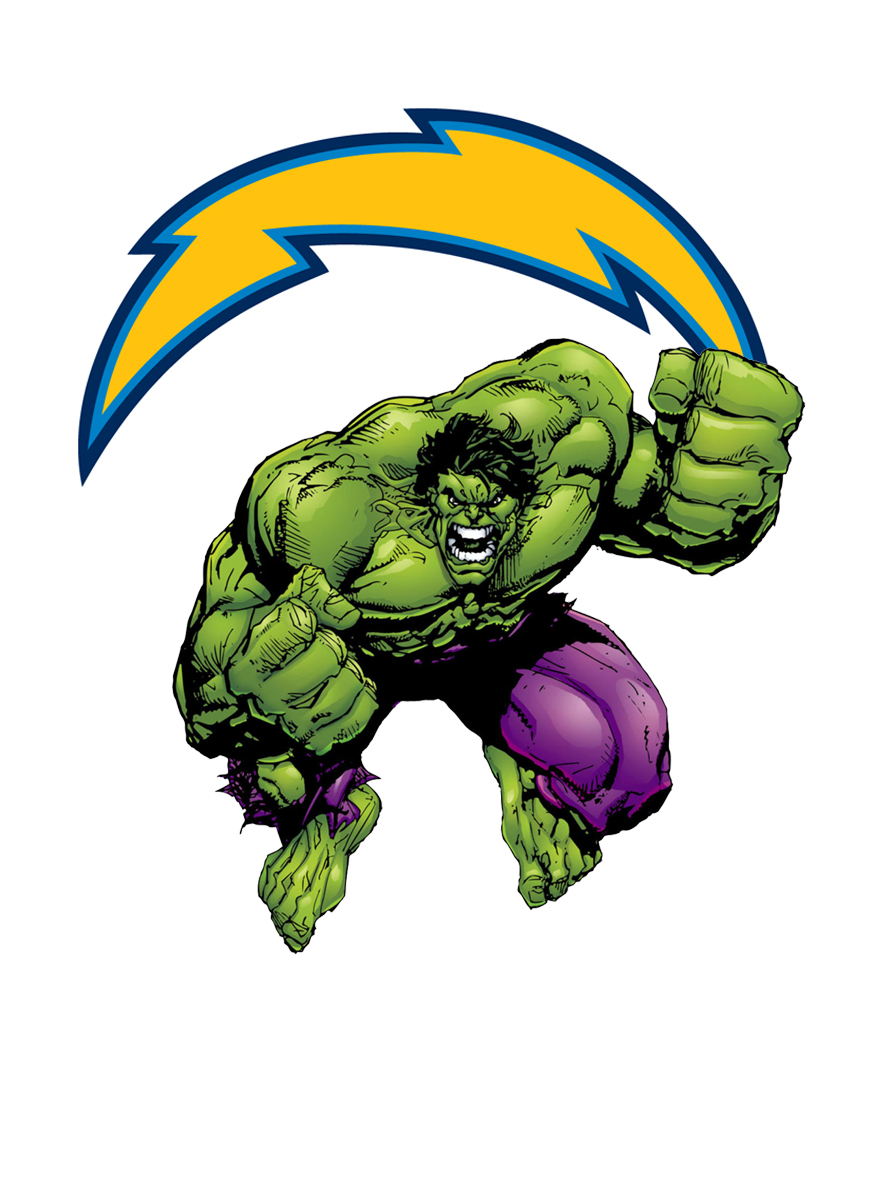 San Diego Chargers Hulk Logo vinyl decal